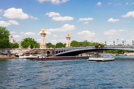 桥的亚历山大三世在巴黎，法国