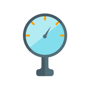 压力表图标矢量隔离在白色背景, 压力表透明标志, 行业符号照片