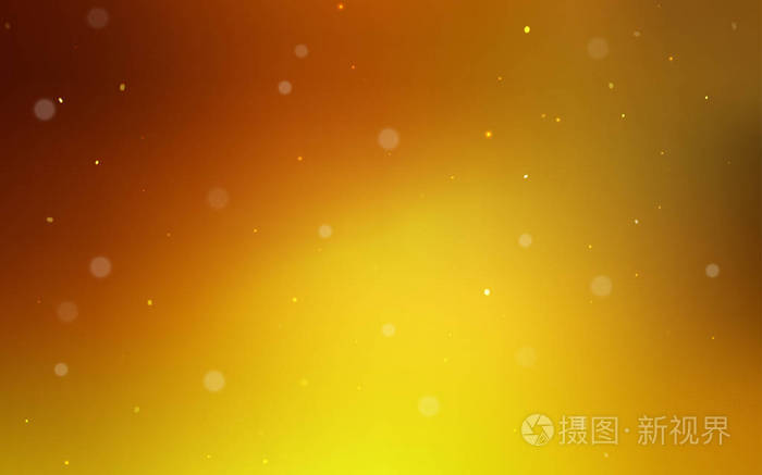 浅橙色矢量纹理与磁盘.抽象背景上的模糊气泡, 色彩渐变.