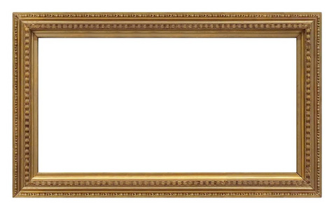 油画镜子或照片的金色框架