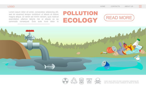 平面生态污染网页概念