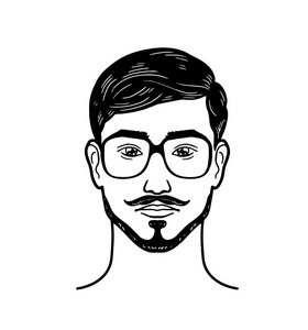 大胡子矢量图片-大胡子矢量素材-大胡子矢量插画-摄图新视界