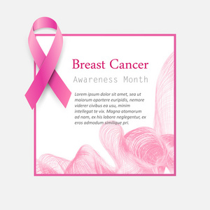 乳房癌意识月粉红丝带