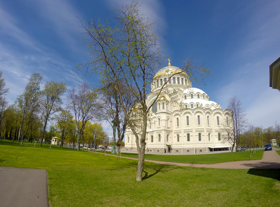 东正教海军大教堂的圣尼古拉斯在俄罗斯圣彼得堡琅施塔得