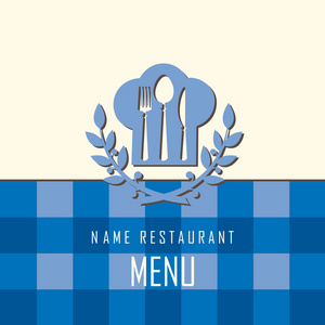 餐厅菜单的旗帜