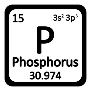 元素周期表中元素磷图标