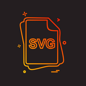 Svg 文件类型图标设计向量