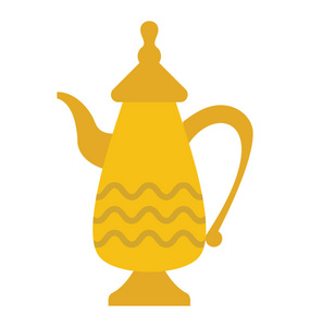 一个名叫 dallah 的老式茶壶