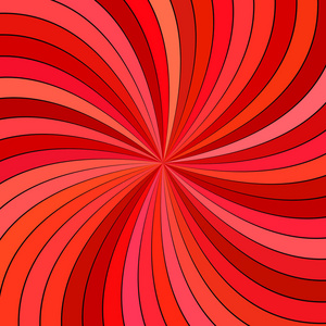 红色抽象催眠螺旋射线爆裂条纹背景