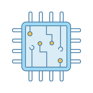 电脑芯片颜色图标, 处理器