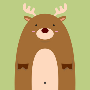 可爱的胖大鹿大胖蜜蜂在蜂巢附近矢量流行艺术漂亮的胖男人与购物袋.