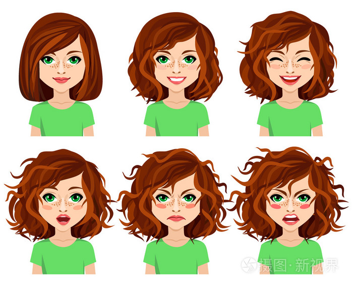 情绪.不同的心情,一个小女孩的