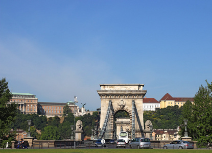 链桥匈牙利首都布达佩斯的交通