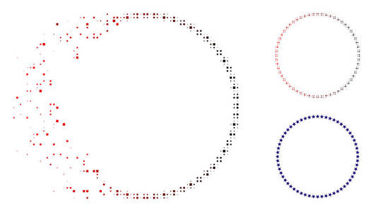 溶解点半色调星圈图标图片