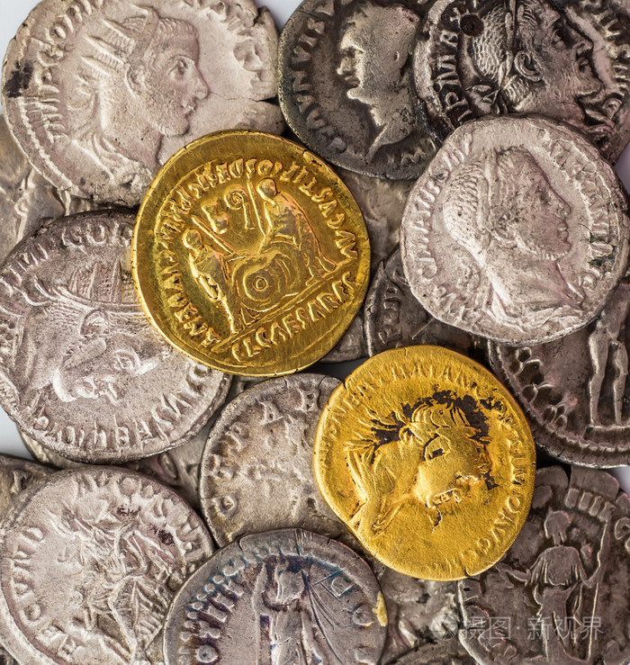 在罗马帝国时期的古钱币