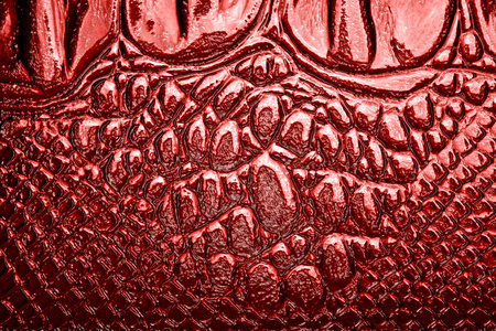 抽象的红色鳄鱼皮，可以用做背景
