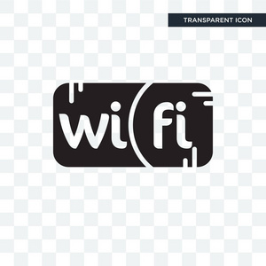 wifi 矢量图标隔离在透明的背景, wifi 标志 d