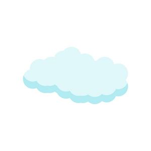 cloude 图标矢量符号和符号在白色背景上被隔离, cloude 徽标概念