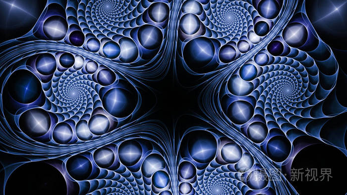 神秘的迷幻放松模式.分形抽象肌理.数字艺术作品图形占星学魔术