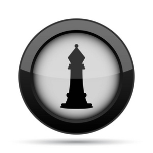 象棋图标。白色背景上的互联网按钮