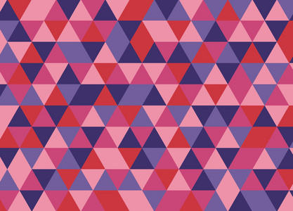 丰富多彩的几何三角图案。抽象矢量背景