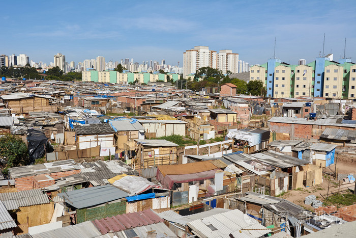 在圣保罗的贫民区
