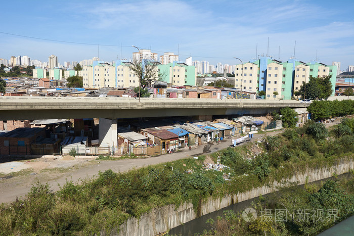 在圣保罗的贫民区