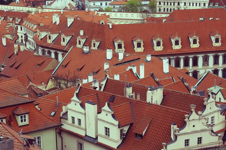 布拉格美丽的古董建筑, 捷克共和国