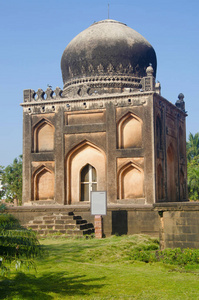 理发师的坟墓。印度卡纳 Barid 沙希花园 Bidar
