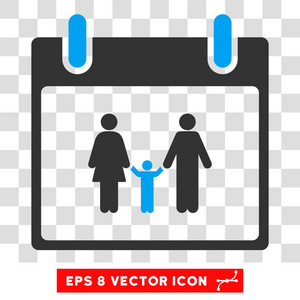 家庭日历天 Eps 矢量图标