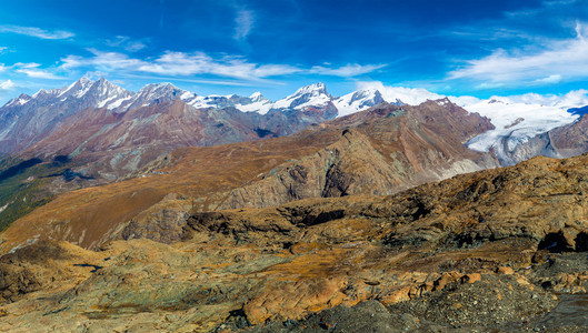 在瑞士阿尔卑斯山风景