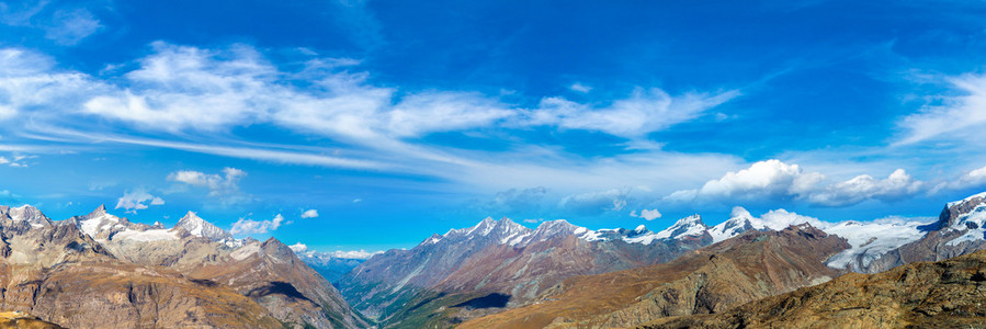 在瑞士阿尔卑斯山风景