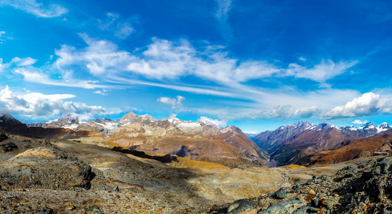 在瑞士阿尔卑斯山风景