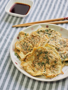 韩式鸡蛋蔬菜煎饼图片