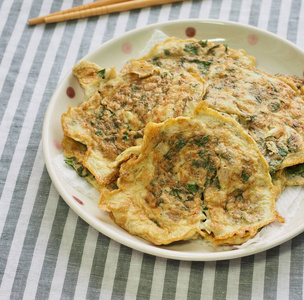 韩式鸡蛋蔬菜煎饼图片