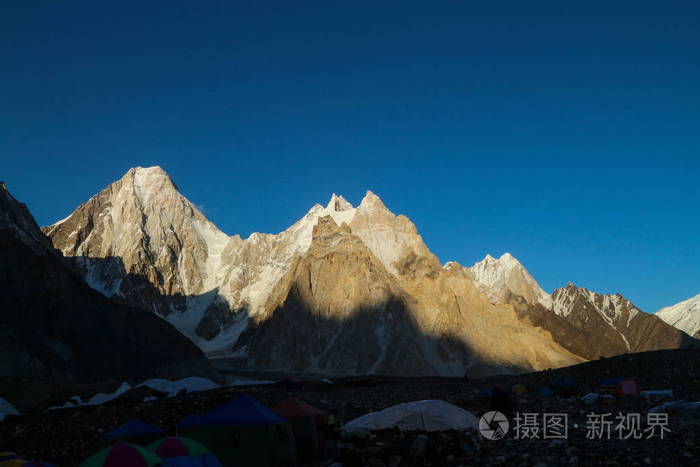 巴基斯坦喀喇昆仑山山 K2 和大峰