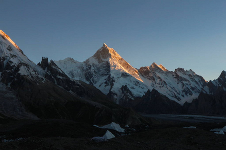 巴基斯坦喀喇昆仑山山 K2 和大峰