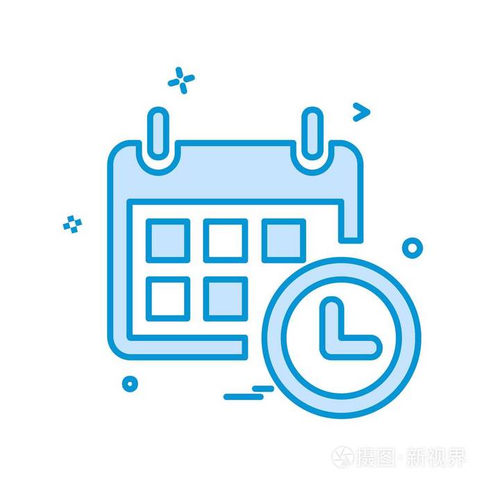日历图标设计向量