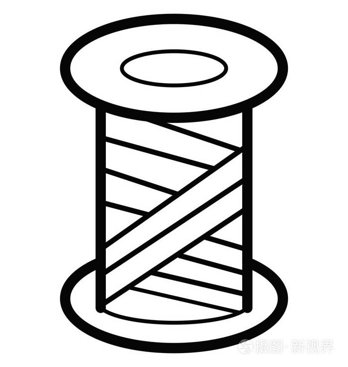 线程线轴隔离矢量图标插画-正版商用图片0t2lyb-摄图新视界