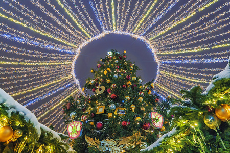 在莫斯科的圣诞树