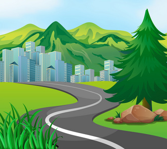 城市道路背景图图片