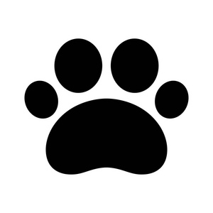 狗爪矢量狗图标卡通法国斗牛犬插图足迹爪猫徽标剪贴画照片