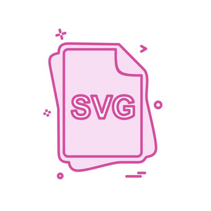 Svg 文件类型图标设计向量