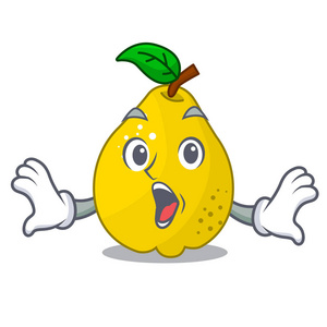 惊喜成熟的黄色木瓜水果吉祥物照片