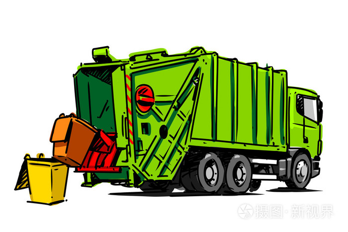 垃圾清运车图