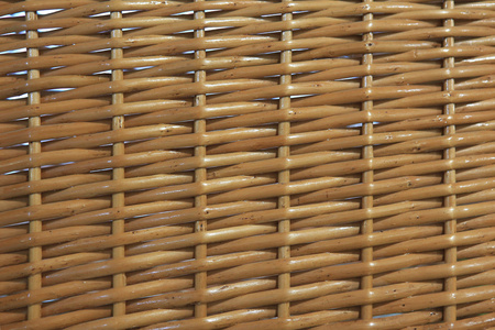编织的篮子从自然棒
