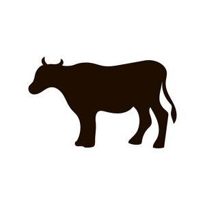 牛矢量剪影图片-牛矢量剪影素材-牛矢量剪影插画-摄图新视界