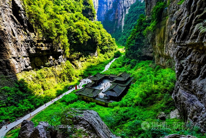 重庆 中国最有名的地方的山谷中中国的世界遗产景观武隆国家公园照片 正版商用图片0t3dvh 摄图新视界 重庆 中国最有名的地方的山谷中中国的世界遗产景观武隆国家公园照片 正版商用图片0t3dvh 摄图新视界