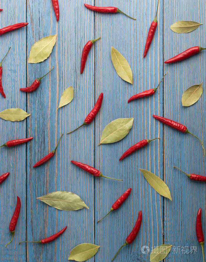 红色辣辣椒图案或背景为印度菜菜单为东方食物设计