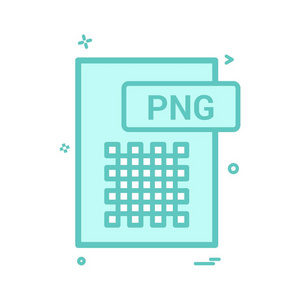 png 文件格式图标矢量设计